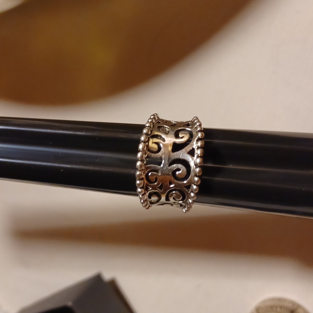 Beautiful Solid Sterling Silver Boho Ring Sz 9.5 - image 1